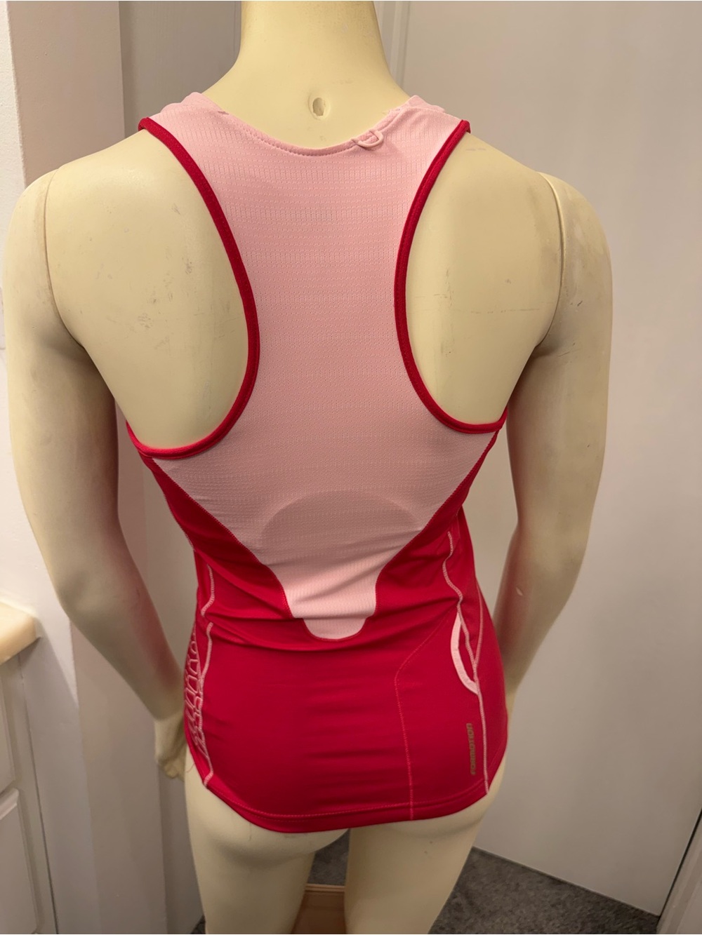 adidas Red & Pink Racerback Performance Tank - Picture 6 of 11